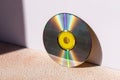 Compact disk closeup. Royalty Free Stock Photo