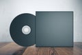 Compact disk with cover Royalty Free Stock Photo