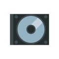 Compact disk device isolated icon Royalty Free Stock Photo