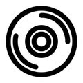Compact disk device isolated icon Royalty Free Stock Photo