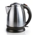 Compact electric kettle with a powerful heating element, ideal for fast boiling and hot beverage preparation Royalty Free Stock Photo