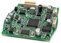 Compact electronic circuit board with multiple components and connectors for embedded systems Royalty Free Stock Photo
