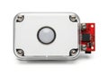 Compact electronic device with sensor and circuit board attachment Royalty Free Stock Photo