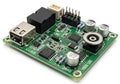 Compact embedded development board with various connectivity options and components Royalty Free Stock Photo