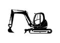 Tracked mini excavator. S