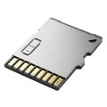 Compact flash memory card with multiple contact pins Royalty Free Stock Photo