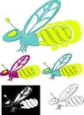 Compact florescent firefly Royalty Free Stock Photo