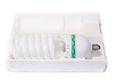 Compact fluorescent bulbs save money and energy.