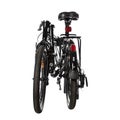 The compact folding bike in black Royalty Free Stock Photo