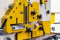Compact hydraulic punch shear bender and notching machine for cutting various shape metal e.g. round bar angle bending square flat