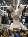The ABB compact industrial flexible robotic arms
