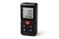 Compact Laser Distance Meter â Portable Precision Tool for Construction, Interior Design, and Measurement Royalty Free Stock Photo