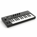 Compact midi keyboard controller Royalty Free Stock Photo