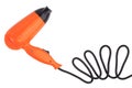Compact orange hair dryer
