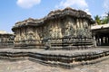 The compact and ornate Veeranarayana temple, Chennakeshava temple complex, Belur, Karnataka. View from North West.