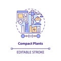 Compact plants concept icon