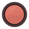 Compact powder makeup blush isolated Royalty Free Stock Photo