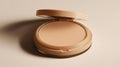Compact Powder Makeup, Open Royalty Free Stock Photo