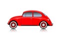 Compact red car Royalty Free Stock Photo