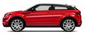 Compact red suv Royalty Free Stock Photo