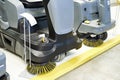 Compact scrubber drier machines