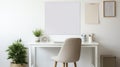 compact simple office background