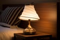 Compact Small table lamp night. Generate Ai