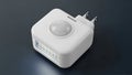 Compact smart plug with integrated motion sensor and light indicator Royalty Free Stock Photo