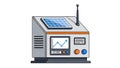 Solar-Powered Laboratory Diagnostics Instrument with Graph Display Royalty Free Stock Photo