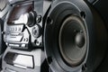 Compact stereo system Royalty Free Stock Photo