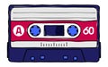 Compact tape cassettes Royalty Free Stock Photo