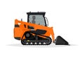 Compact track loader. Royalty Free Stock Photo