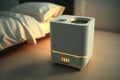 Compact Travel Humidifier For Hotel Rooms. Generative AI Royalty Free Stock Photo
