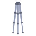 Compact tripod icon, cartoon style