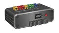 Compact 48V Battery Management System with Color-Coded Terminal Connectors Royalty Free Stock Photo
