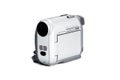 Compact video camera isolated over white Royalty Free Stock Photo