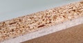 compacted chipboard, chipboard, close-up Royalty Free Stock Photo