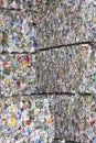 Compacted Garbage At Recycling Plant