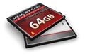 CompactFlash memory cards Royalty Free Stock Photo