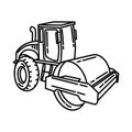 Compactors Icon Vector. Doodle Hand Drawn or Outline Icon Style Royalty Free Stock Photo