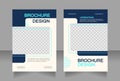 Company branding services blank brochure design