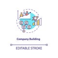 Company building concept icon