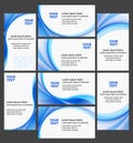 Company business cards high quality collection Royalty Free Stock Photo