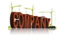 Company business under construction