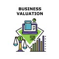 Company Business Valuation Vector Concept Color