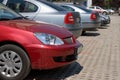 Company cars, parked Royalty Free Stock Photo