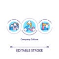 Company culture concept icon