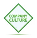 Company Culture modern abstract green diamond button Royalty Free Stock Photo