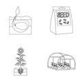 Company, ecology, and other web icon in outine style. Husks, fines, garden icons in set collection.