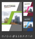 Company flyer vector illustration